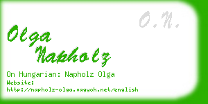 olga napholz business card